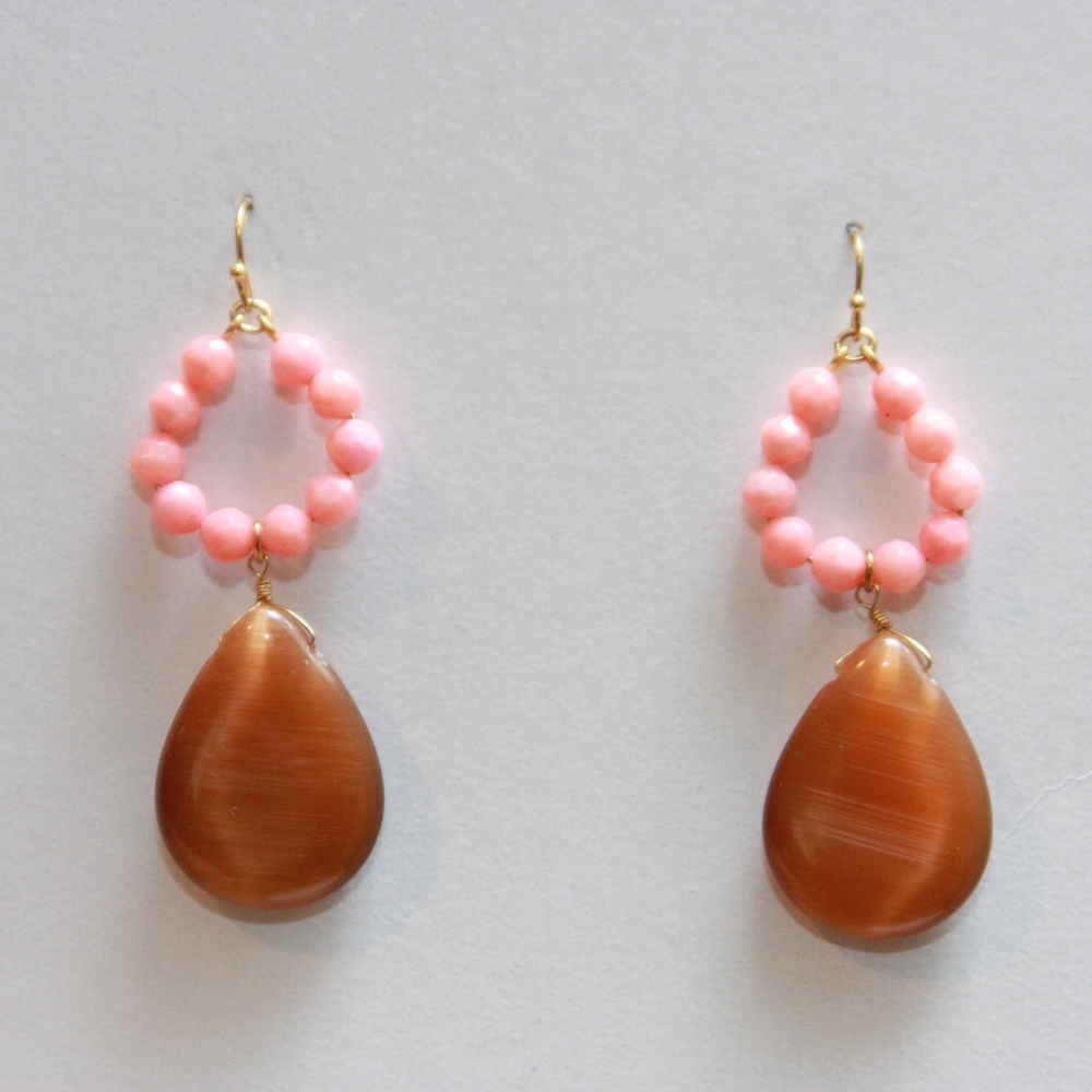 Gorgeous Gorjana Pink and Coral Earrings